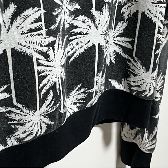 PINK by Victoria’s Secret Black white palm tree print full zip hoodie jacket - Picture 4 of 6